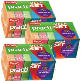 zmywaki-gabki-do-naczyn-mix-kolorow-36szt-paclan-practi-mega-set-czysciki