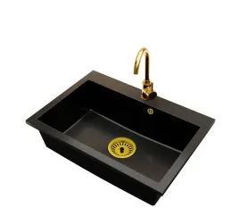 zlewozmywak-granitowy-jednokomorowy-elite-70-zloto-bateria-syfon-zloty