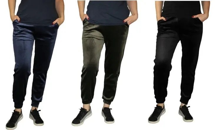 DAMSKIE * WYGODNE * WELUR * SPODNIE * DRESOWE * WELUROWE * ROZMIAR * 3XL