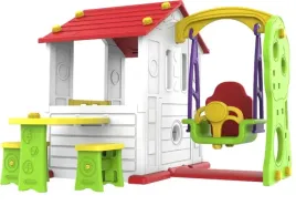domek-ogrodowy-3w1-dla-dzieci-czerwony-dach