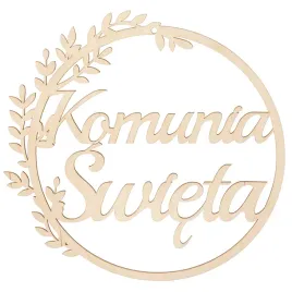 lapacz-snow-kolo-ozdoba-komunijna-drewniana-liscie-sklejka-scianka-komunia