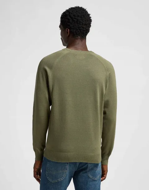 lee-clean-raglan-sweater-s-meski-sweter-kolor-zielony
