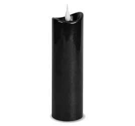 swieca-led-woskowana-17-cm-grafitowy-swieca-brokacona-z-bateriami-3-24-wax