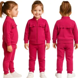 komplet-rozowy-dres-dla-dziewczynki-86-bluza-na-zamek-spodnie-dziewczecy