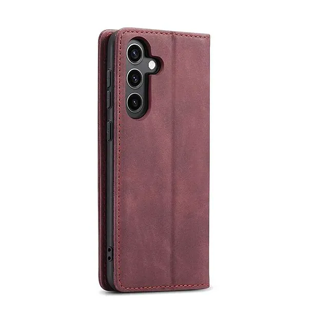 wallet-galaxy-s25-red-material-skora-ekologiczna