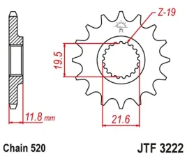 jt-zebatka-przednia-2180-12-polaris-250-300-350-400-425-89-99-218012jt
