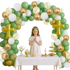 Zdjęcie produktu Dekoracje komunijne Balony Pierwsza KOMUNIA Girlanda na KOMUNIĘ Świętą