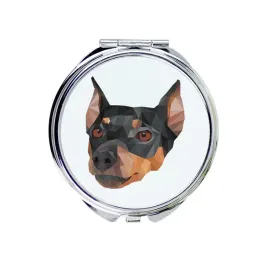 german-pinscher-mirror-with-a-geometric-design-and-the-brand-name-art-dog