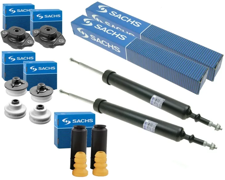 SACHS AMORTYZATORY +PODUSZKI +ODBOJE TYŁ TYLNE BMW 1 E81 E87 3 E90 E91 E92