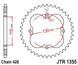 jt-zebatka-tylna-4355-50-honda-trx-90-93-19-trx-125-87-88-435550jt