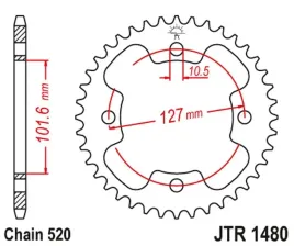 jt-zebatka-tylna-4480-38-polaris-450-outlaw-08-10-500-predator-03-07-