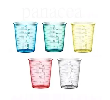 Kieliszki do podawania leków PP 30 ml 90 szt. niebieskie