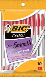bic-cristal-xtra-smooth-gladkie-dlugopisy-10-szt-czerwony-tusz