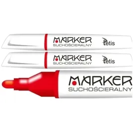 marker-suchoscieralny-do-bialych-tablic-3mm-czerwony-stozkowy-tetis-2-szt