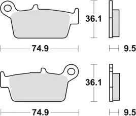 trw-lucas-klocki-hamulcowe-kh131-organic-honda-crf-230-08-10-xr-250-88-97