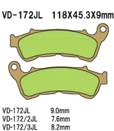 vesrah-klocki-hamulcowe-kh388-spiek-metaliczny-zlote-made-in-japan