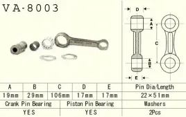 vesrah-korbowod-kawasaki-kx-125-kx125-94-97-va8003-made-in-japan