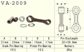 vesrah-korbowod-yamaha-yfs-200-yfs200-blaster-88-06-va2009-made-in-j