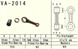 vesrah-korbowod-yamaha-yfm-600-yfm600-grizzly-98-va2014-made-in-japan