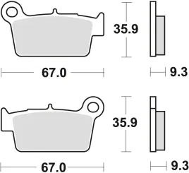trw-lucas-klocki-hamulcowe-kh367-sinter-offroad-kawasaki-kxf-250-04-klx-4