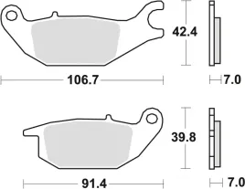 trw-lucas-klocki-hamulcowe-kh343-organic-honda-cbr-125-04-10-xl-125-v-vara