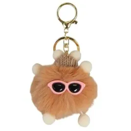 ecarla-brelok-do-kluczy-pompon-z-czapka-i-okularami-brazowy-brl336br
