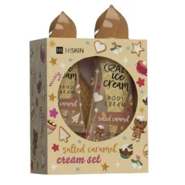 hiskin-crazy-ice-cream-zestaw-cialo-balsam-200ml-krem-do-rak-50ml-carmel