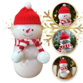 ecarla-butelka-swiateczna-balwanek-z-szalikiem-i-czapeczka-bd40