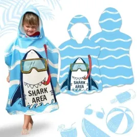 ecarla-recznik-plazowy-pelerynka-dziecieca-shark-area-pel02wz3