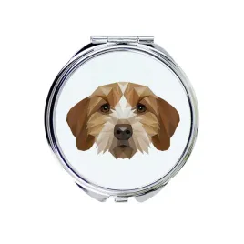 basset-bretonski-basset-fauve-de-bretagne-lusterko-ze-zdjeciem-i-napisem
