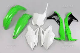 ufo-komplet-plastikow-kawasaki-kxf-250-17-kolor-oem-zielony-bialy-czarny