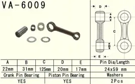 vesrah-korbowod-yamaha-yz-250-yz250-99-20-va6009-made-in-japan