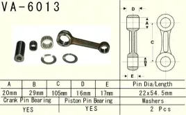 vesrah-korbowod-yamaha-yz-125-yz125-97-00-va6013-made-in-japan
