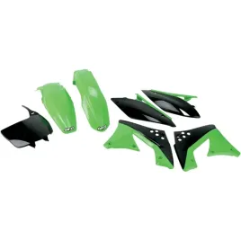 ufo-komplet-plastikow-kawasaki-kxf-250-10-11-kolor-oem-zielony-czarny