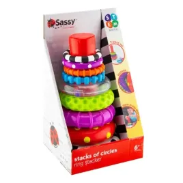 sassy-wieza-piramidka-z-krazkow-zabawka-sensoryczna-stem-9-elementow