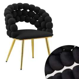krzeslo-zloto-glamour-czarne-welurowe-bubble-salon-urody-homla
