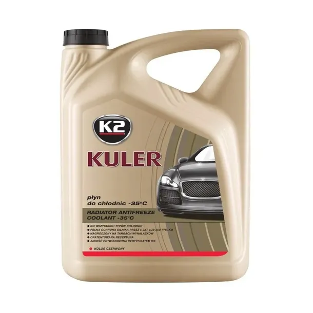 K2 T205C KULER TURBO 5L RED Płyn Chlodniczy do chłodnic CZERWONY