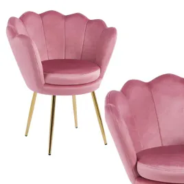 krzeslo-zloto-glamour-rozowe-muszelka-shell-welurowe-salon-urody-homla