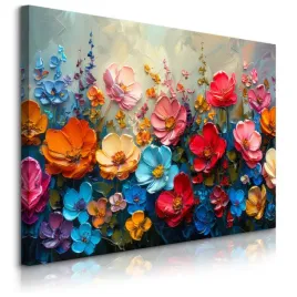 obraz-canvas-do-salonu-sypialni-natura-polne-kwiaty-abstrakcja-farby-30x20