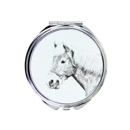 haflinger-fohlen-lusterko-kieszonkowe-z-koniem-personalizowane-lusterko