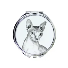 sfinks-lusterko-kieszonkowe-z-kotem-personalizowane-lusterko-do-torebki
