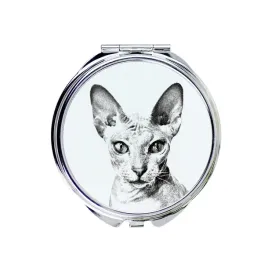 peterbald-lusterko-kieszonkowe-z-kotem-personalizowane-lusterko-do-toreb
