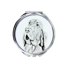 bloodhound-pies-sw-huberta-lusterko-kieszonkowe-z-psem-personalizowane