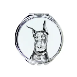 doberman-dobermann-i-lusterko-kieszonkowe-z-psem-personalizowane-luster