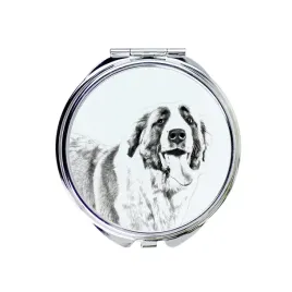 bernardyn-pies-sw-bernarda-lusterko-kieszonkowe-z-psem-personalizowane