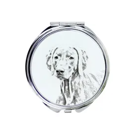 wyzel-weimarski-weimaraner-lusterko-kieszonkowe-z-psem-personalizowane