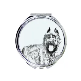bouvier-des-flandres-lusterko-kieszonkowe-z-psem-personalizowane-lusterk
