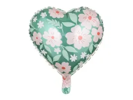 balon-foliowy-serce-w-kwiaty-zielone-kwiatuszki-dzien-mamy-dzien-babci-45cm