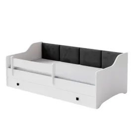 lozko-biale-z-panelami-tapicerowanymi-eryk-160x80-z-szuflada-materac
