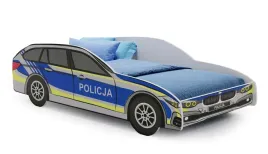 lozko-dzieciece-tapczan-jednoosobowy-160x80-samochod-auto-policja-materac